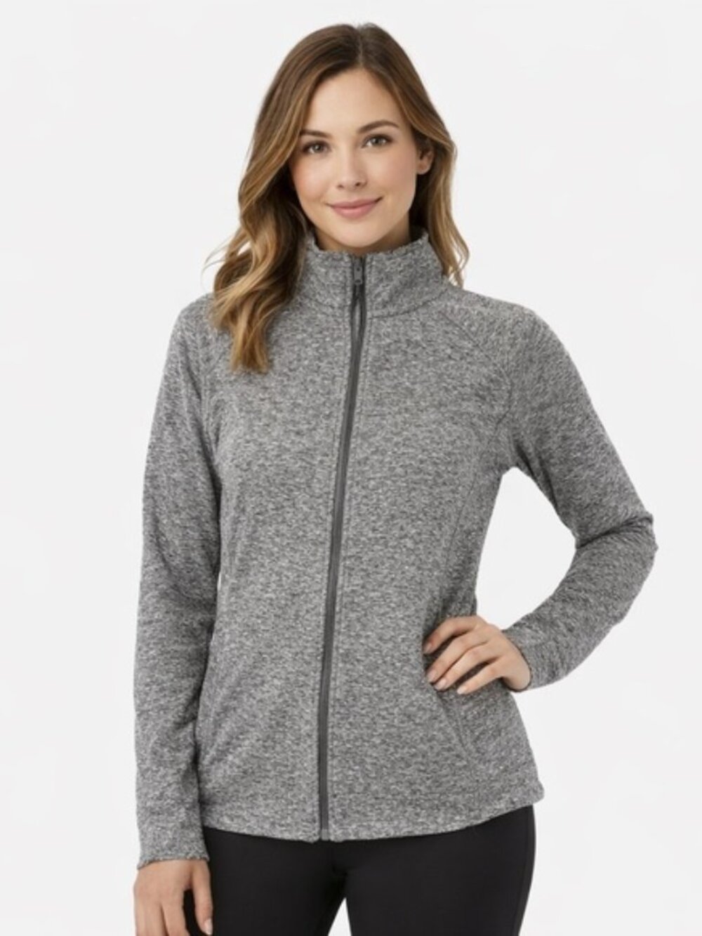 Duluth Trading Co. Grey Heather Full Zip Jacket XL